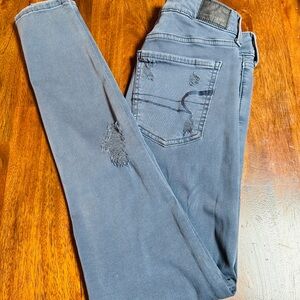 American Eagle Outfitters Blue Skinny Jeans Classic